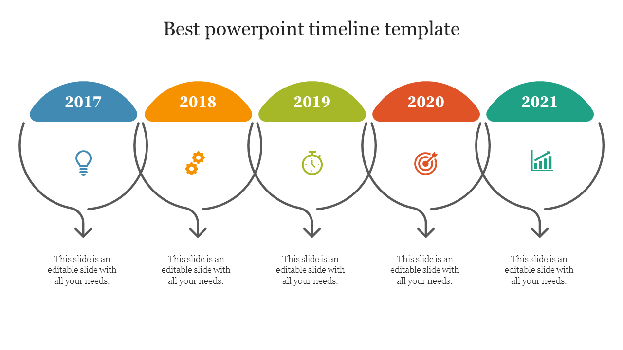 Best PowerPoint Timeline Template For Presentation